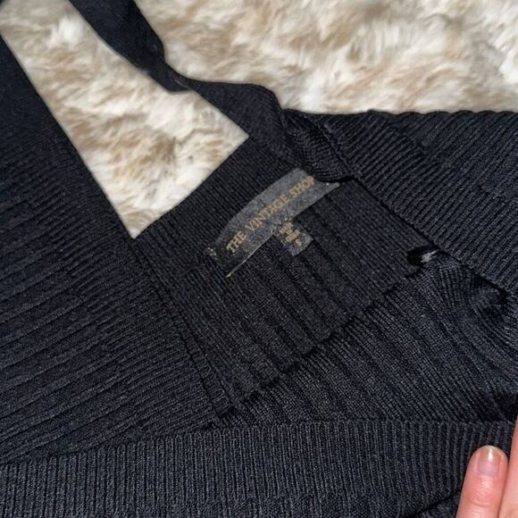 The Vintage Shop Knit Long Sleeve Mini Dress | Sz S - Picture 4 of 4